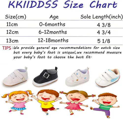 Miniatura 6 de KKIIDDSS Unsex - Zapatos de piel sintética para bebés y niñas, con parte superior alta, con cordones, suela suave, antideslizantes, para recién