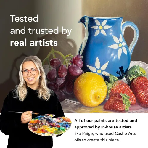 Miniatura 7 de Castle Art Supplies 24 X 12ml Juego de Pintura al Óleo Gran Juego de Valor para Artistas Adultos, Principiantes y Avanzados Variedad Vibrante
