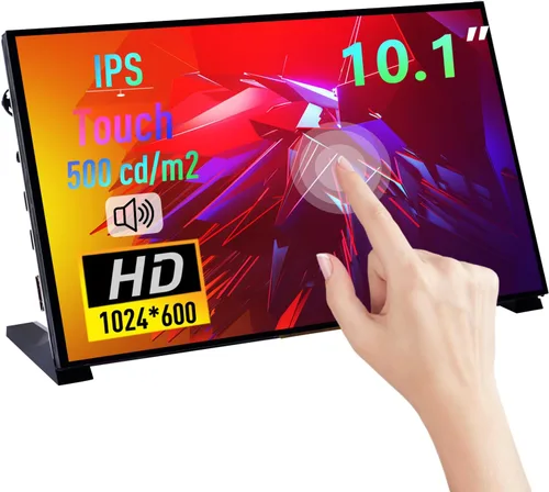 Miniatura 10 de GeeekPi Pantalla LCD de 10.1 pulgadas para Raspberry Pi, pantalla LCD IPS de 1024 x 600, monitor portátil HDMI para Raspberry Pi 5/Pi