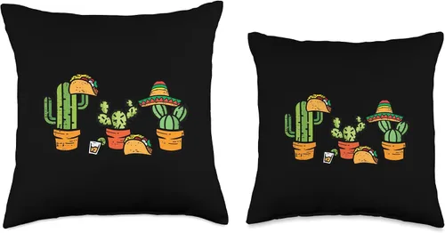 Miniatura 3 de Mexican Decor Mexico Men Women Kids Gifts Mexico - Cojín para el Día de la Independencia de México, Cactus, Cinco de Mayo, 16 x 16 pulgadas