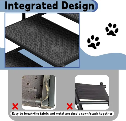 Miniatura 4 de Escaleras para perros para coche, escalones para perros para coche con capacidad de carga mejorada, escaleras para perros para perros grandes