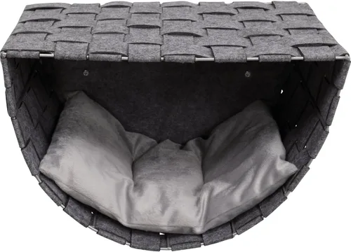 Miniatura 12 de Trixie Juego de vigilancia para gatos montado en la pared, estantes de escalada con escalones de sisal y plataformas de felpa, estantes para gatos