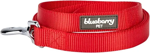 Miniatura 76 de Blueberry Pet Essentials - Correa de perro azul cambray para perros medianos - 5' * 3/4" Correa de nailon resistente Correa ligera