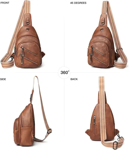 Miniatura 7 de Bolso bandolera de 7L para mujeres y hombres, bolsas de pecho cruzadas, mochila pequeña, riñonera, bolsa de viaje para el hombro