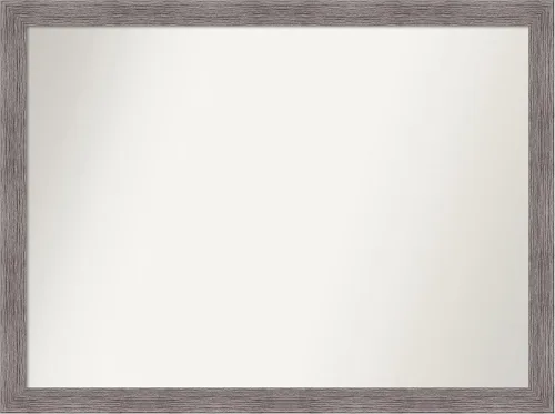 Miniatura 315 de Amanti Art Espejo de baño gris para sobre el fregadero, 31 x 48 pulgadas, espejo de tocador rectangular estrecho de color gris, marco de madera