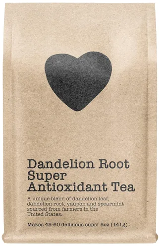 Miniatura 8 de Té súper antioxidante de raíz de diente de león, 15-20 porciones, bolsa con cremallera ecológica, contiene cafeína, té de hojas sueltas puro