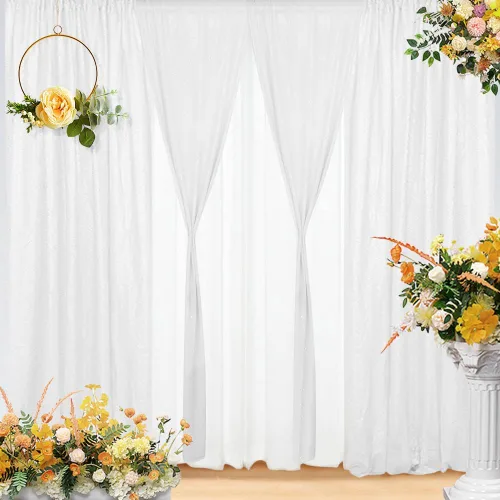 Miniatura 36 de Eternal Beauty Cortinas de fondo de lentejuelas rosadas, 2 paneles de 2 x 8 pies para San Valentín, Navidad, fiesta, cumpleaños, fotografía, boda