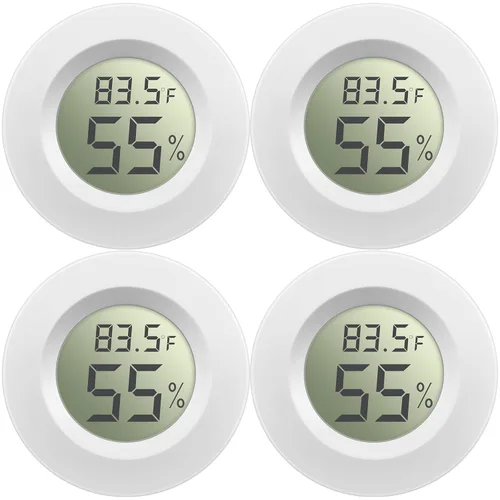 Weewooday Mini higrómetro termómetro digital LCD monitor interior/exterior humedad de la habitación, medidor de temperatura para invernadero,