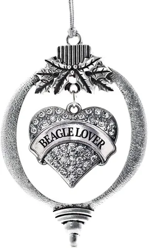 Miniatura 90 de Inspired Silver Adornos festivos de dije de corazón pave de plata con circonitas cúbicas
