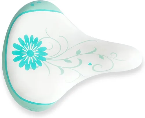 Miniatura 7 de AVASTA Kids Bicycle Saddle for Girls & Boys Waterproof Wide Soft Bike Cushion Dual Shock Absorbing Fit for 12 14 16 18 20 or 20 22 24 26 inch Blanco