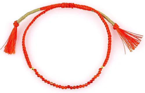 Miniatura 42 de Thecraftman - Pulsera trenzada de cuentas naturales, cristales energéticos, regalo para ella, pulsera de protección de hilo trenzado de mano