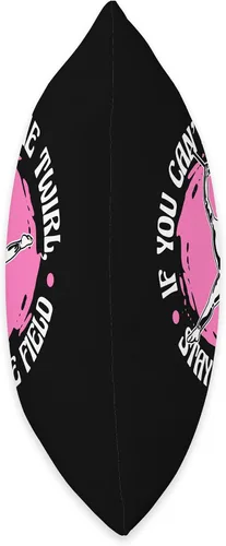 Miniatura 2 de Baton Twirler & Majorette Twirl Dancer Apparel Can'T Handle Stay Off The Field, almohada giratoria de Baton, 16 x 16 pulgadas, multicolor