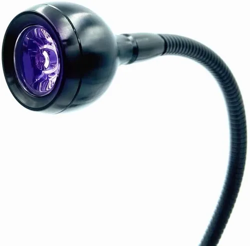 Miniatura 5 de ZOELASS - Luminarias de luz negra UV LED mejoradas de 395 nm con chip grande, cuello de cisne y abrazadera para uñas de gel UV y curado