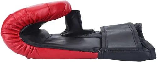 Miniatura 4 de Guantes de boxeo, 1 par/set de guantes de boxeo de pulgar abierto para adultos, guantes de piel sintética, guantes de ejercicio para kickboxing