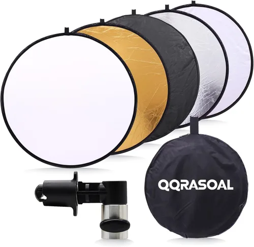 Miniatura 6 de Reflector de luz de fotografía con clip 5 en 1 portátil 60x90cm/24x35inch Oval plegable multi disco fotografía estudio foto cámara iluminación