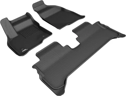 Miniatura 13 de 3D MAXpider Tapete KAGU de ajuste personalizado (negro), compatible con Chevrolet Bolt EV 2017-2023 - Segunda fila Trasero