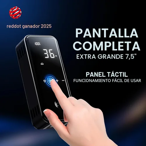 Miniatura 5 de MotorX Inflador de Neumáticos Portátil Compresor de Aire 2da Generación, Inflador de Neumáticos Grandes Nivel de Velocidad Inflado Rápido de 30