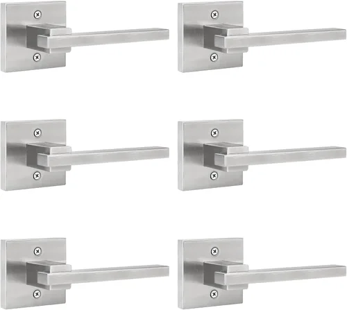 Miniatura 18 de Orger Paquete de 1 Manija de Puerta de Privacidad Negro Mate, Cerradura de Puerta Interior Sin Llave para Dormitorio y Baño, Manija de Puerta