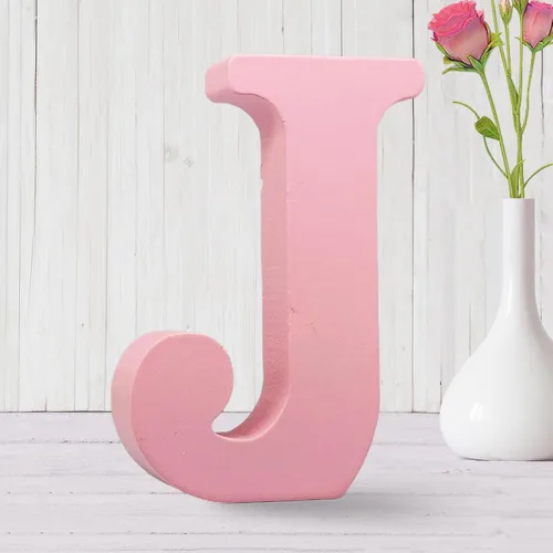 Miniatura 34 de AOCEAN Letras de madera rosa de 6 pulgadas sin terminar Letras de madera para pared MAGA Letras de madera decorativas de pie Tablero de letras