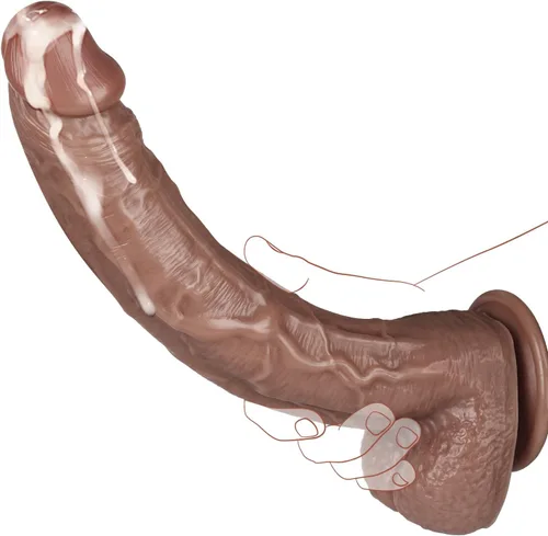 Consolador largo de silicona realista de 11.4 pulgadas, con enormes consoladores de ventosa fuerte para jugar con manos libres, juguetes sexuales