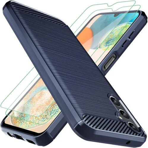 Miniatura 9 de Osophter Funda para Galaxy A14 5G, Samsung Galaxy A14 5G Funda con protector de pantalla de absorción de golpes Flexible TPU Caucho Protector