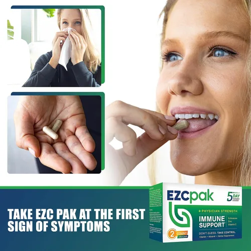 Miniatura 6 de EZC Pak Potenciador de apoyo inmunológico cónico de 5 días, suplemento de apoyo inmunológico de vitamina, equinácea, vitamina C de zinc, refuerzos