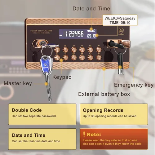 Miniatura 8 de TIGERKING Caja Fuerte Grande de Servicio Pesado, Caja Fuerte Digital de Seguridad para el Hogar de 3.47 Pies Cúbicos con Cerradura de Combinación