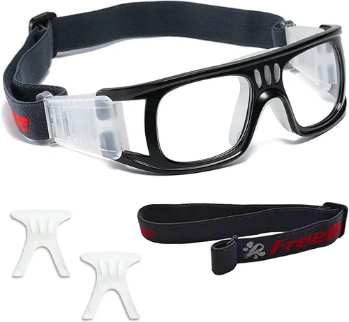 Miniatura 13 de SHEEN KELLY Gafas deportivas profesionales para adultos, gafas de seguridad protectoras para baloncesto, gafas de baloncesto para hombres con Azul