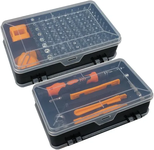 Miniatura 9 de Juego de mini destornilladores, regalos de herramientas para hombres, kit de herramientas de reparación magnética profesional 115 en 1, reparación