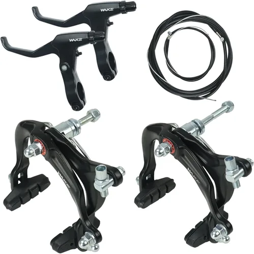 FOMTOR Juego de pinzas de freno C para bicicleta, freno trasero y delantero, aleación de aluminio, freno lateral para MTB, bicicleta de montaña,