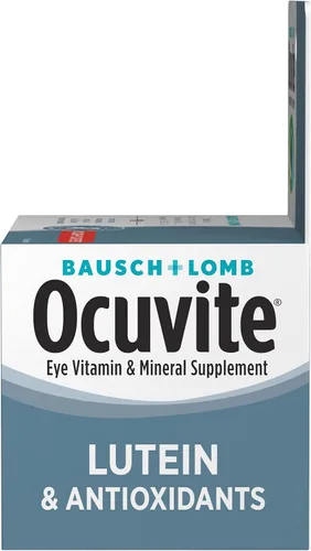 Miniatura 7 de Ocuvite Suplemento de vitamina y mineral para ojos, de Bausch + Lomb, contiene zinc, vitaminas A, C, E y luteína, rosa, tableta, 60