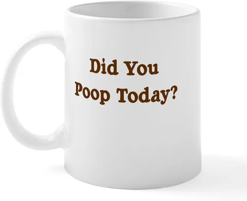 Miniatura 41 de CafePress Time To Poop Mugs Taza de café de cerámica de 11 oz (11.0 fl oz)