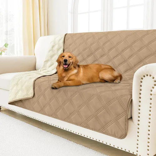 Miniatura 69 de Smiry Funda Impermeable para Cama de Perro, Manta Suave Reversible para Mascotas, Lavable a Prueba de Fugas para Gatos y Perros, Funda para Sofá