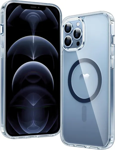 Miniatura 250 de FNTCASE Funda para iPhone 13 Pro-Max: Fundas magnéticas transparentes compatibles con Magsafe Slim anti amarillamiento protección contra caídas