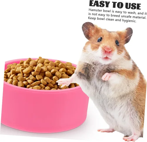 Miniatura 5 de POPETPOP Alimentador de erizo para conejillos de indias, cuenco de chinchilla, suministros de hámster de plástico, plato de comida para hurón