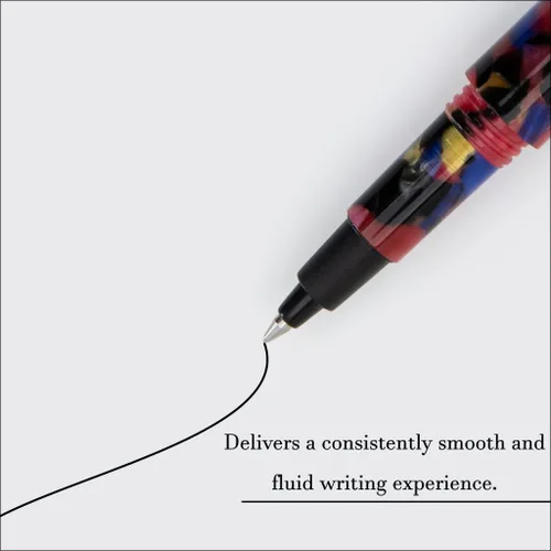 Miniatura 3 de Monteverde MVP Liquid Rollerball Pen - Rompecabezas rojos - Punto medio - Mini bolígrafo compacto y versátil - Tecnología Liquid Rollerball
