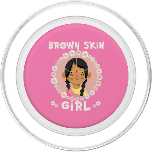 Miniatura 2 de Brown skin girl skin pearls Indian Girl Black Girls matching PopSockets MagSafe PopGrip for iPhone