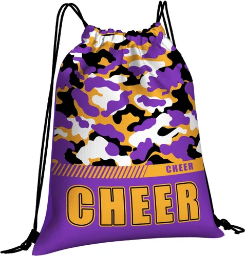 Miniatura 33 de Mochila con cordón impermeable para gimnasio, bolsas con cordón, bolsa de cuerda deportiva, mochila de camuflaje, Bolsas con cordón Cheer - Bolsas