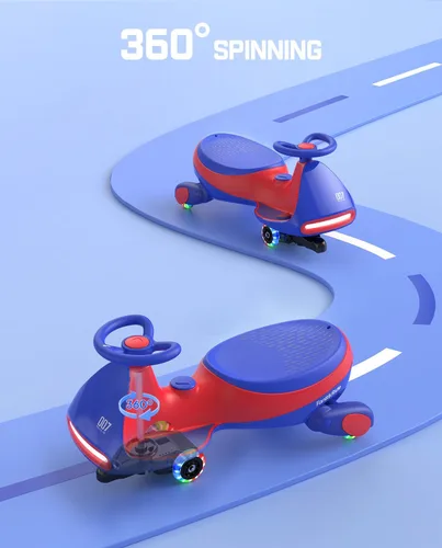 Miniatura 8 de FanttikRide N7 - Coche eléctrico clásico con pedal, batería recargable, juguetes para montar, auto oscilante, 2 velocidades, antivuelco, ruedas