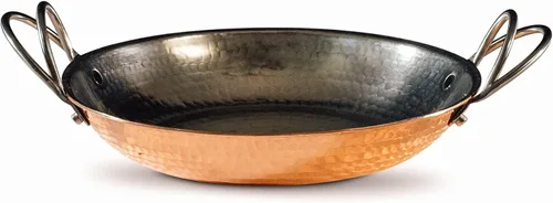 Sertodo - Sartén de cobre martillado a mano de 6 pulgadas | Sartén y sartén de cobre puro de calibre pesado | Utensilios de cocina artesanal para