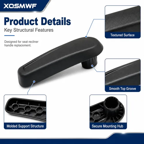 Miniatura 4 de XQSMWF Manija de palanca reclinable para asiento delantero 5C6-881-236 compatible con VW Beetle & Beetle Convertible 2012-2018 para Jetta Sedan Negro