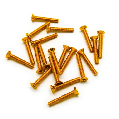 Miniatura 8 de 20 tornillos avellanados M3 6063 de aluminio hexagonal (colores anodizados) (0.236 in, 0.394 in, 0.630 in, 0.787 in) (M3 x 0.236 in, negro)