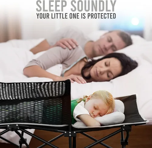 Miniatura 4 de Cama de Cuna para Niños Pequeños: Cuna Plegable Portátil para Viajes, Camping y para Niños, Ideal para Exteriores y Huéspedes Jóvenes en Casa. Cama