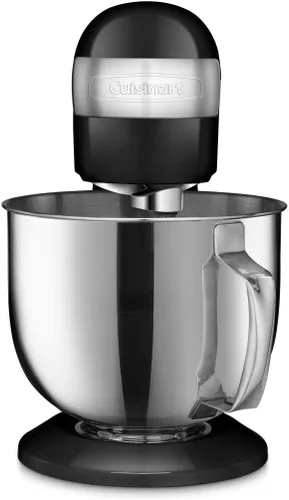 Cuisinart Batidora de pie, 12 velocidades, cuenco de acero inoxidable de 5.5 cuartos de galón, batidor de chef, paleta mezcladora, gancho para masa,