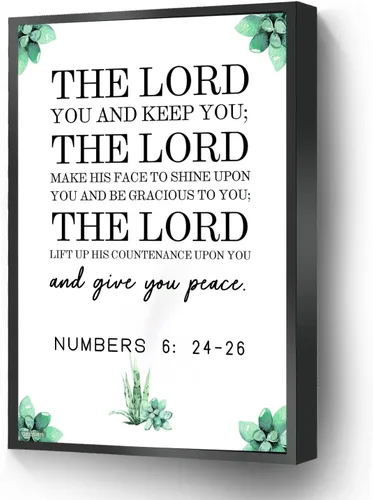 Miniatura 9 de Lienzo impreso de Filipenses 4 y 13 con texto en inglés "I Can Do All Things Through Christ Who Strengthens Me", versículo bíblico, póster listo