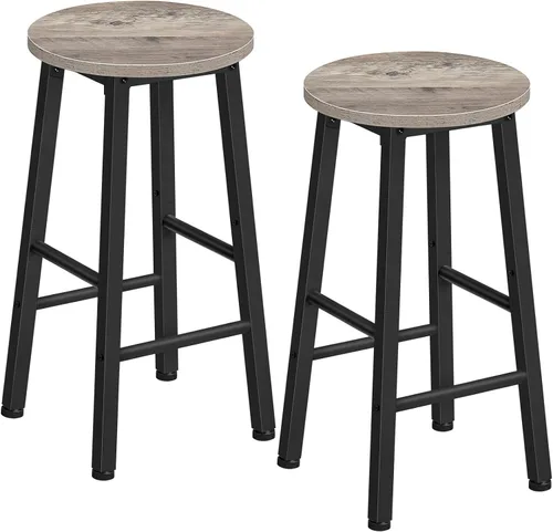 Miniatura 12 de HOOBRO Taburetes de bar, taburetes de bar, juego de 2, taburetes de bar de altura de mostrador, taburetes de bar de 24.8 pulgadas para isla