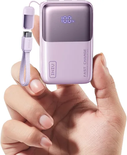 Miniatura 8 de INIU Cargador Portátil Mini, Pequeña Batería de Bolsillo de Carga Rápida de 45W PD de 10000mAh, USB C Entrada y Salida, Esencial de Viaje