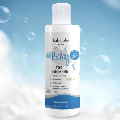 Miniatura 3 de Baby Jolie Vapor Bubble Bath - Aromaterapia de baño para bebés y niños para aliviar la nariz y la tos, fabricado con extracto de eucalipto y menta