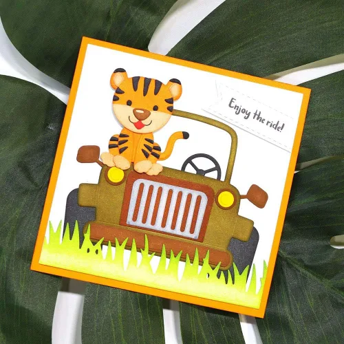 Miniatura 3 de Troqueles de corte de automóvil, plantillas de metal, herramienta de grabado en relieve, troqueles para hacer tarjetas, álbumes, álbumes