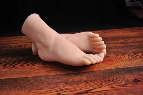 Miniatura 5 de Lifesize - 1 par de maniquí femenino de silicona para mujer, diseño de calzado, diseño con uñas